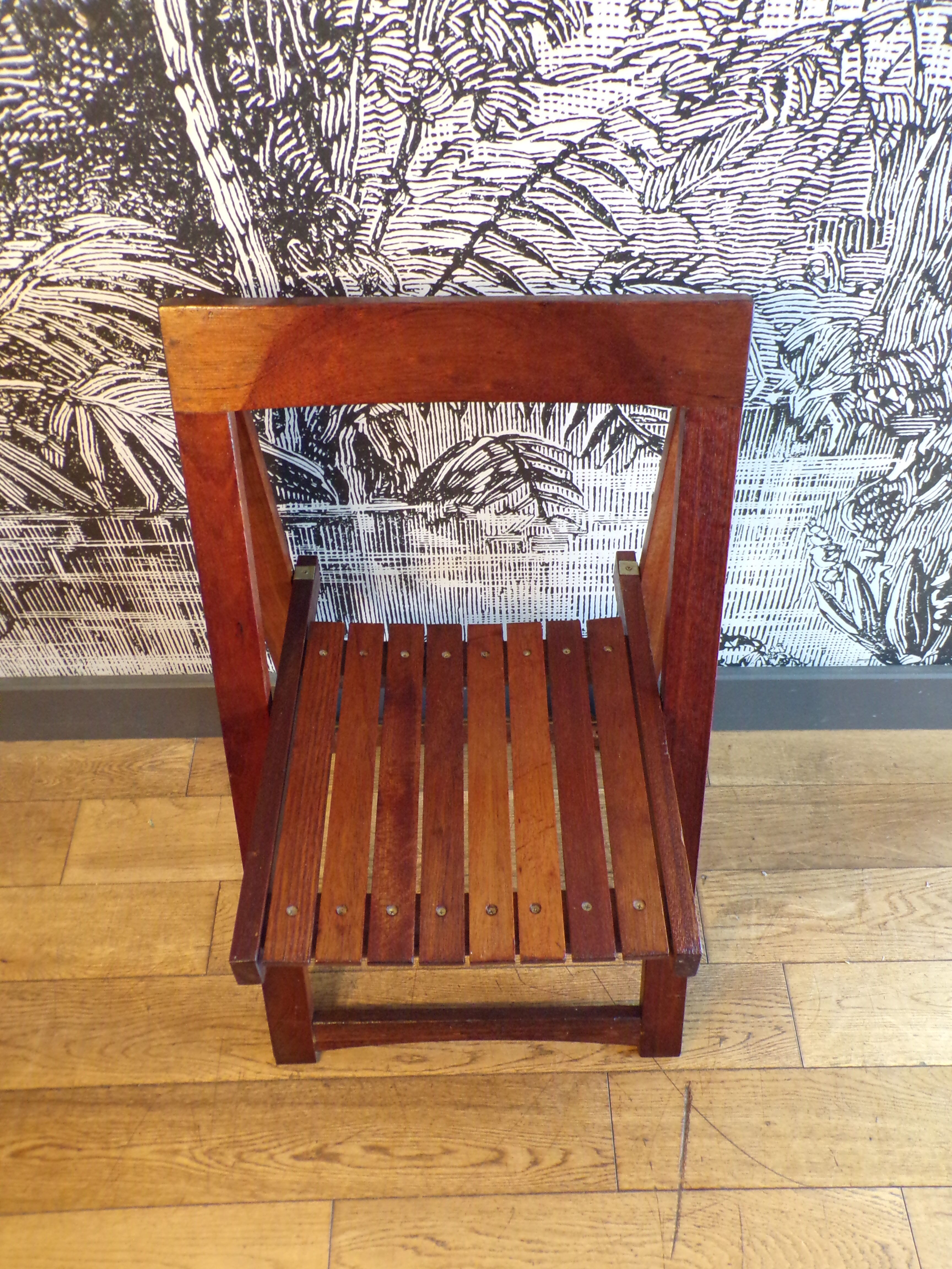 Vintage Italian folding chair