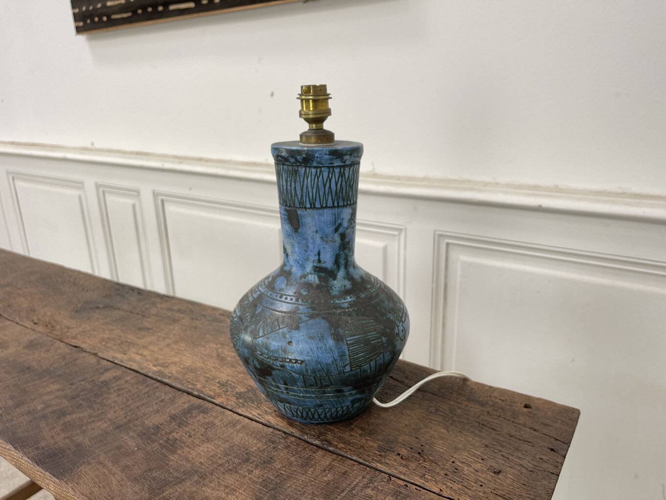 Jacques Blin ceramic lamp from the 60s