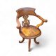 Victorian swivel walnut armchair, England, late 19th century