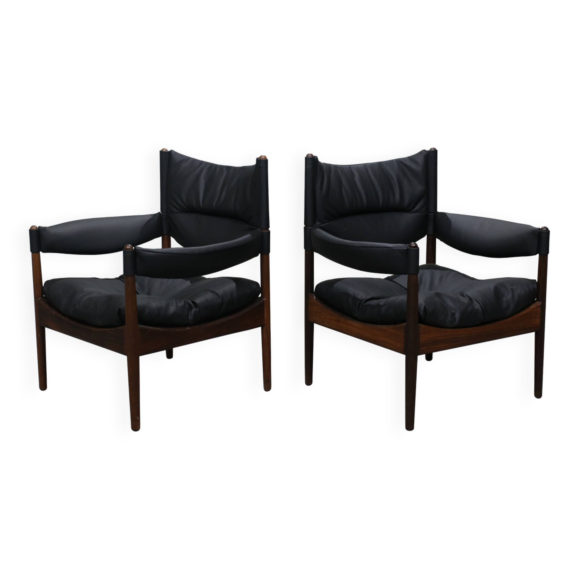 Set of 2 Modus Chairs by Kristian Vedel, 1960s