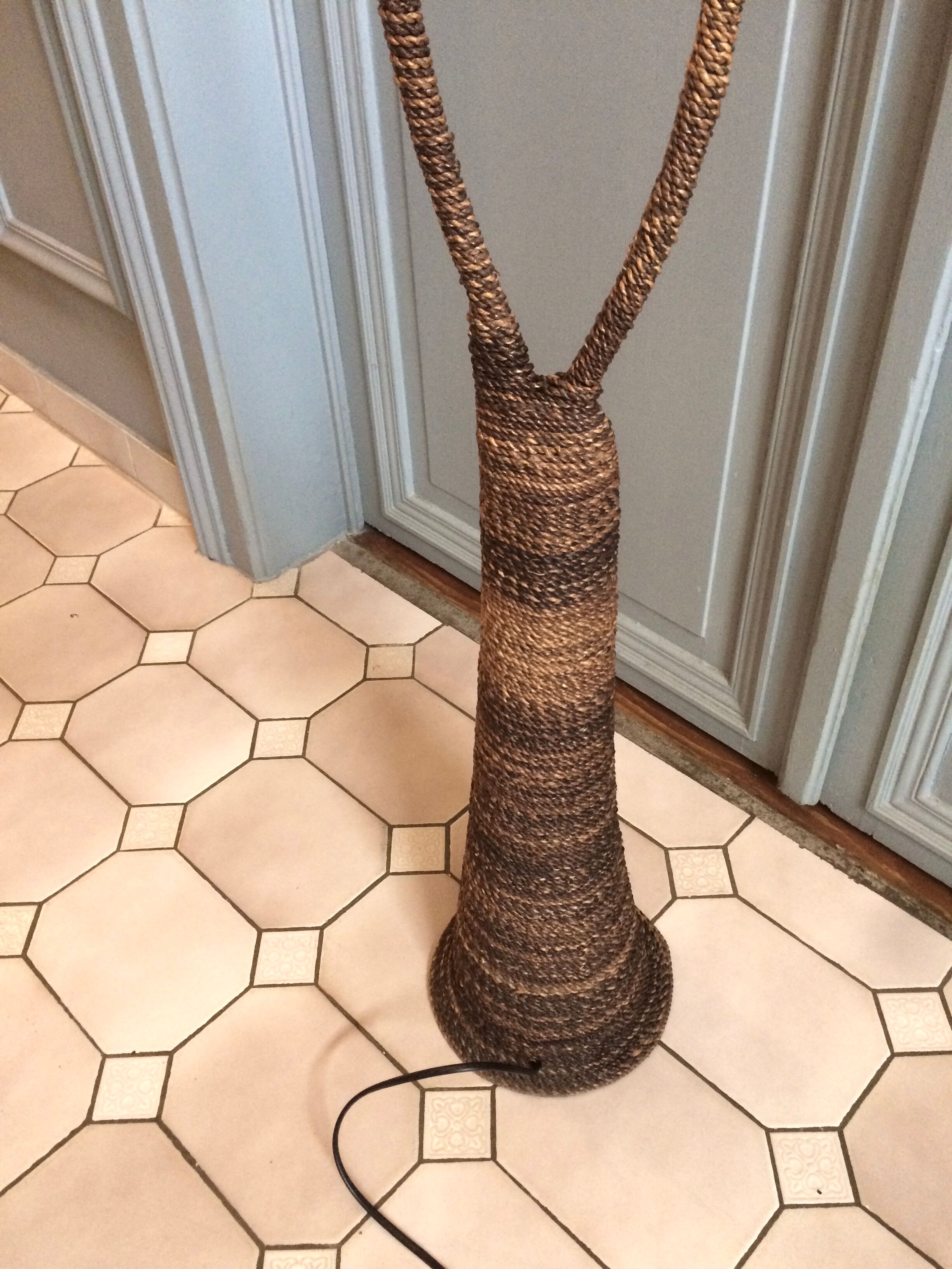 Carnival lamp in Fiber of Glass and Wicker