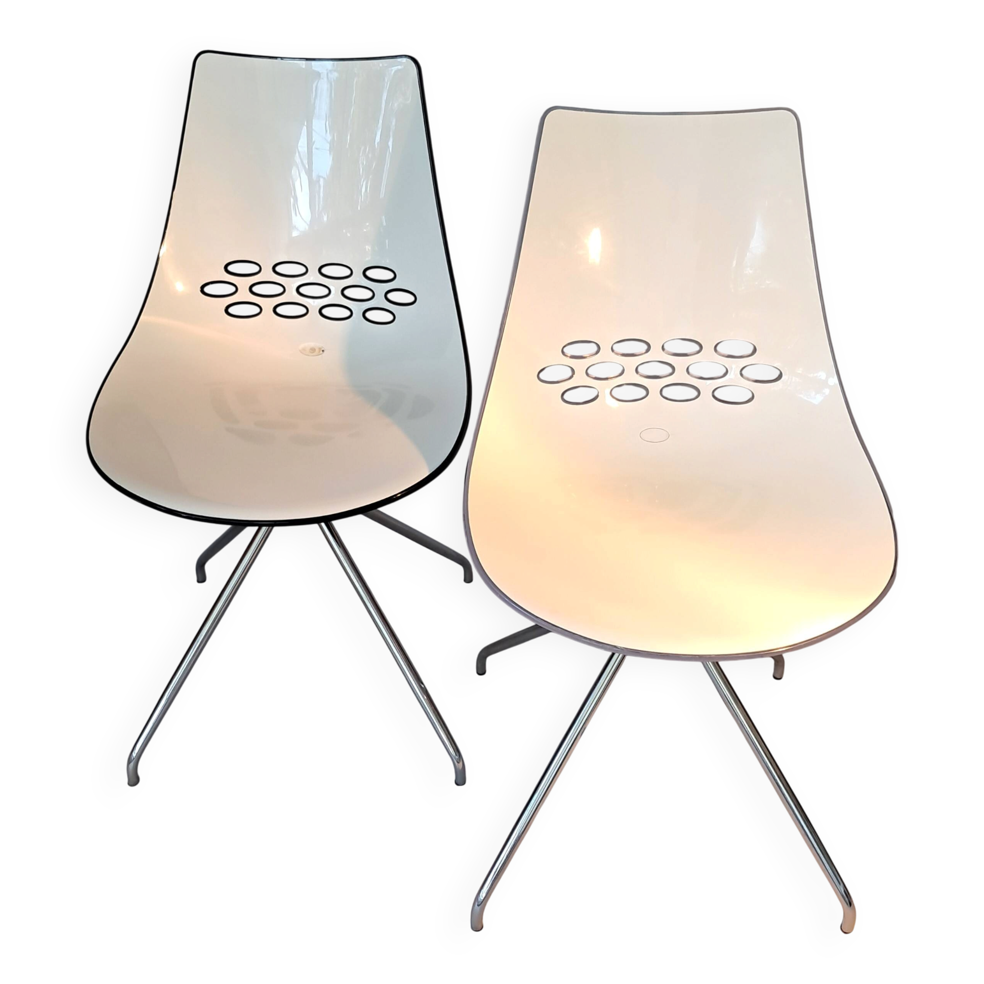 Paire de chaises Calligaris modèle Jam, made in Italy
