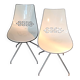 Paire de chaises Calligaris modèle Jam, made in Italy
