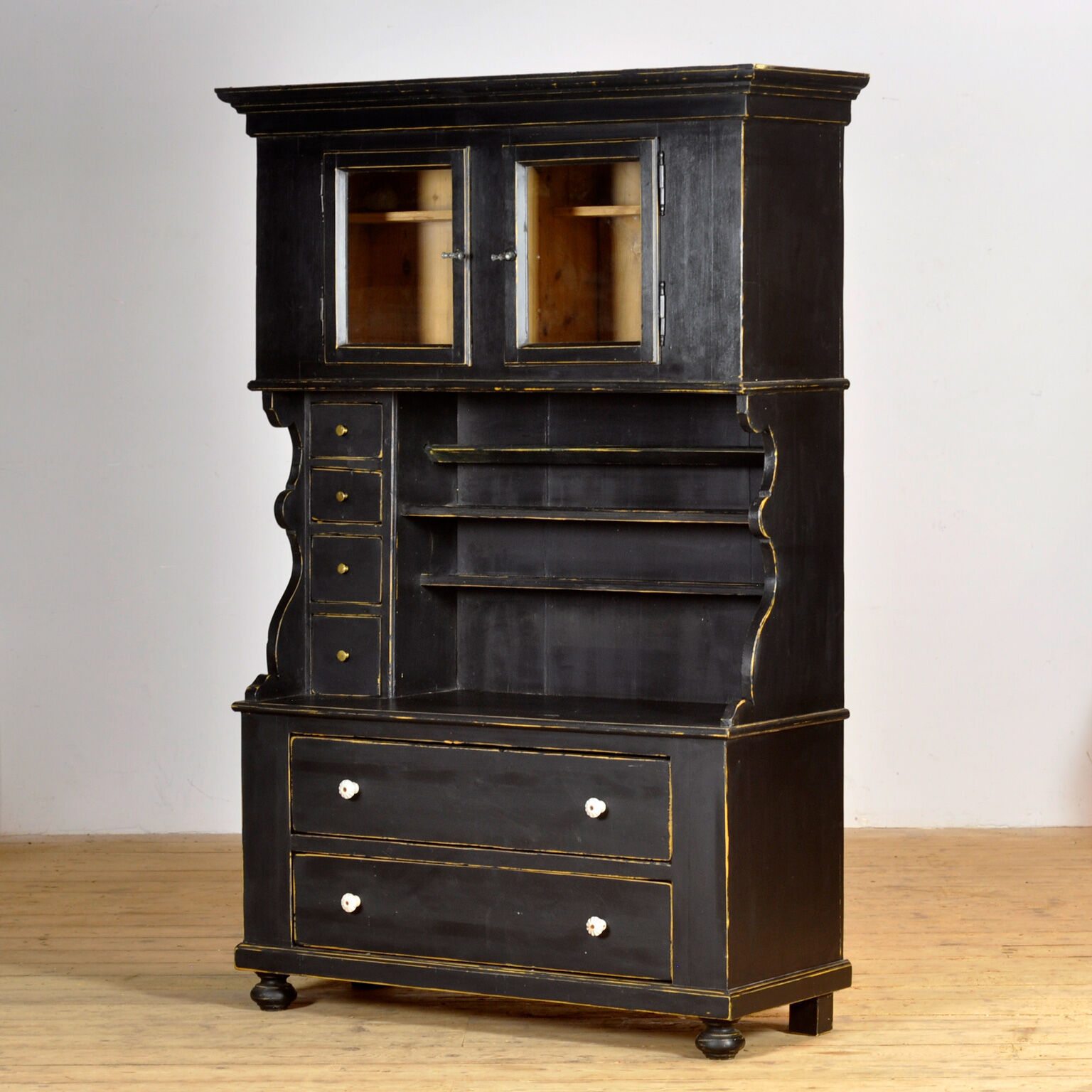 Black Pine cabinet, circa 1900