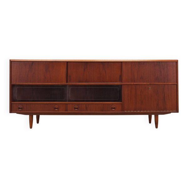 Buffet en teck, design danois, années 1970, production : Danemark