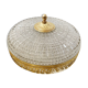 Ceiling lamp in glass and brass