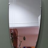 Mirror "rear-view mirror" of the 50s/60s, 74x34 cm