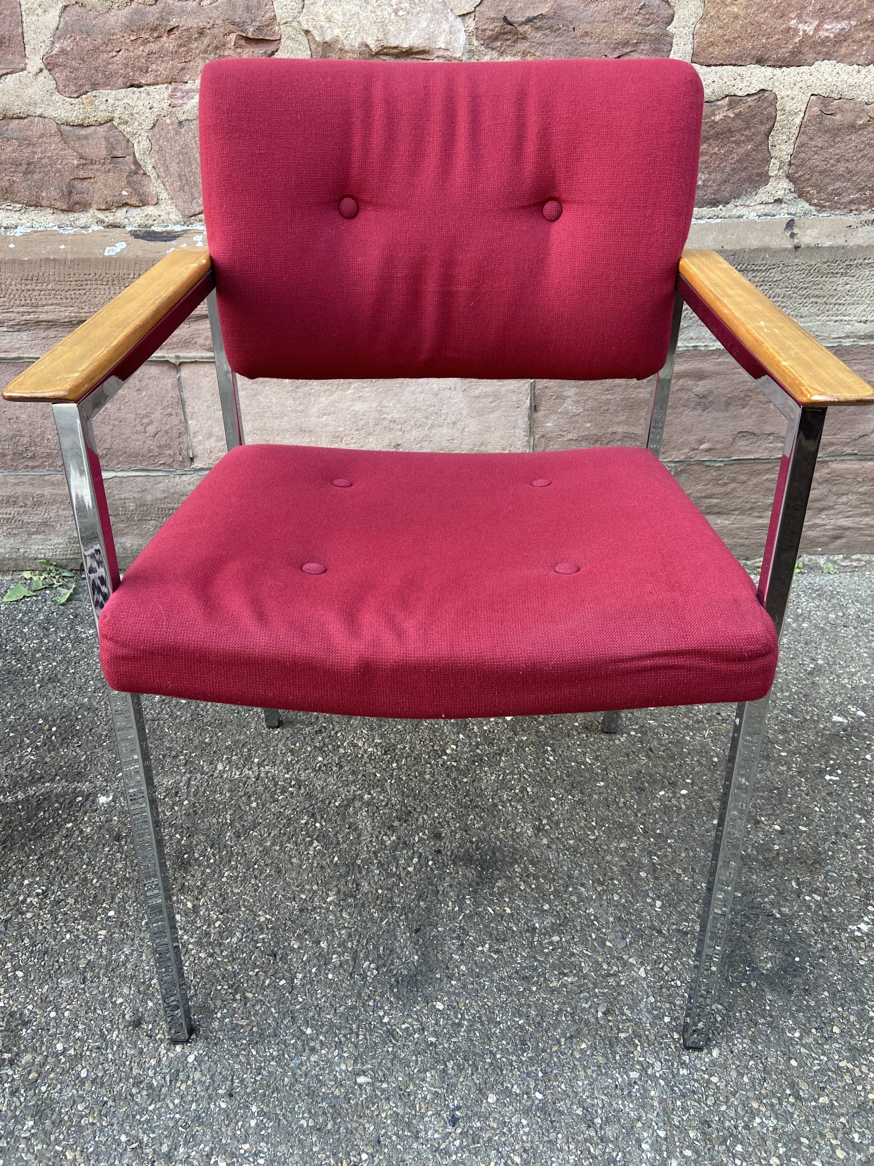 Pair of armchairs design Polsterstühle Röder & Söhne Frankfurt