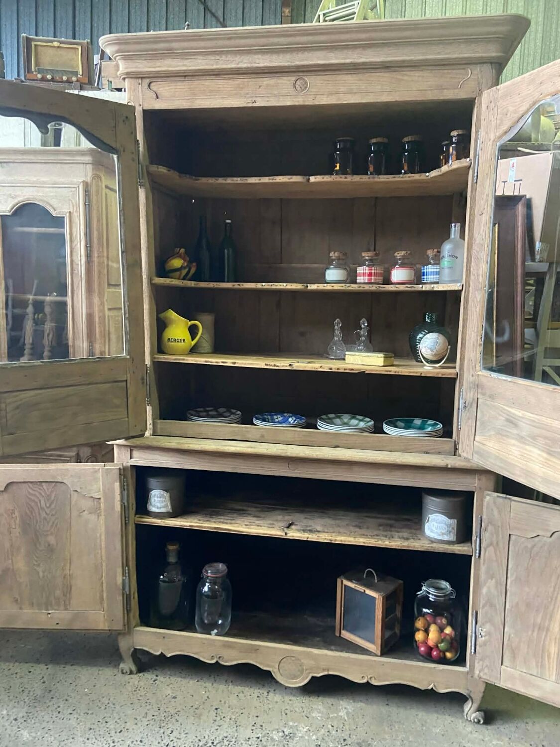 Large antique wooden dresser