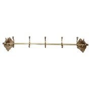 Brass Coat Rack With Horse Heads, 1950/60s