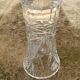 Chiseled crystal vase