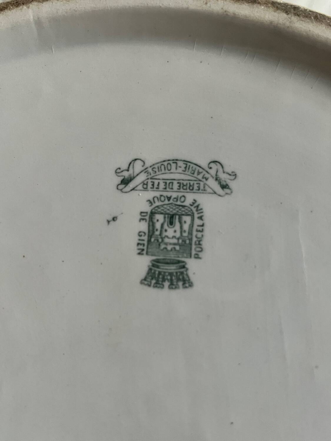 Gien Iron Earth. Marie Louise Bowl Basin D40 cm