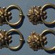 4 antique lion head furniture handles from La Samaritaine.