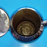 Baumlin nickel chrome 3-piece service - coffee/tea maker, milk jug, sugar bowl