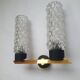 Pair of Arlus designer gold wall lights