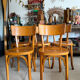 Suite de 5 chaises bistrot Baumann vintage