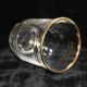 Set of 5 liqueur glasses with golden threads - Art Deco 1940 certified