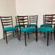 Chaises de salle à manger en teck de style danois du milieu du siècle par Cees Braakman pour Pasto