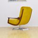 Swivel armchair in velor upholstery, 1970s