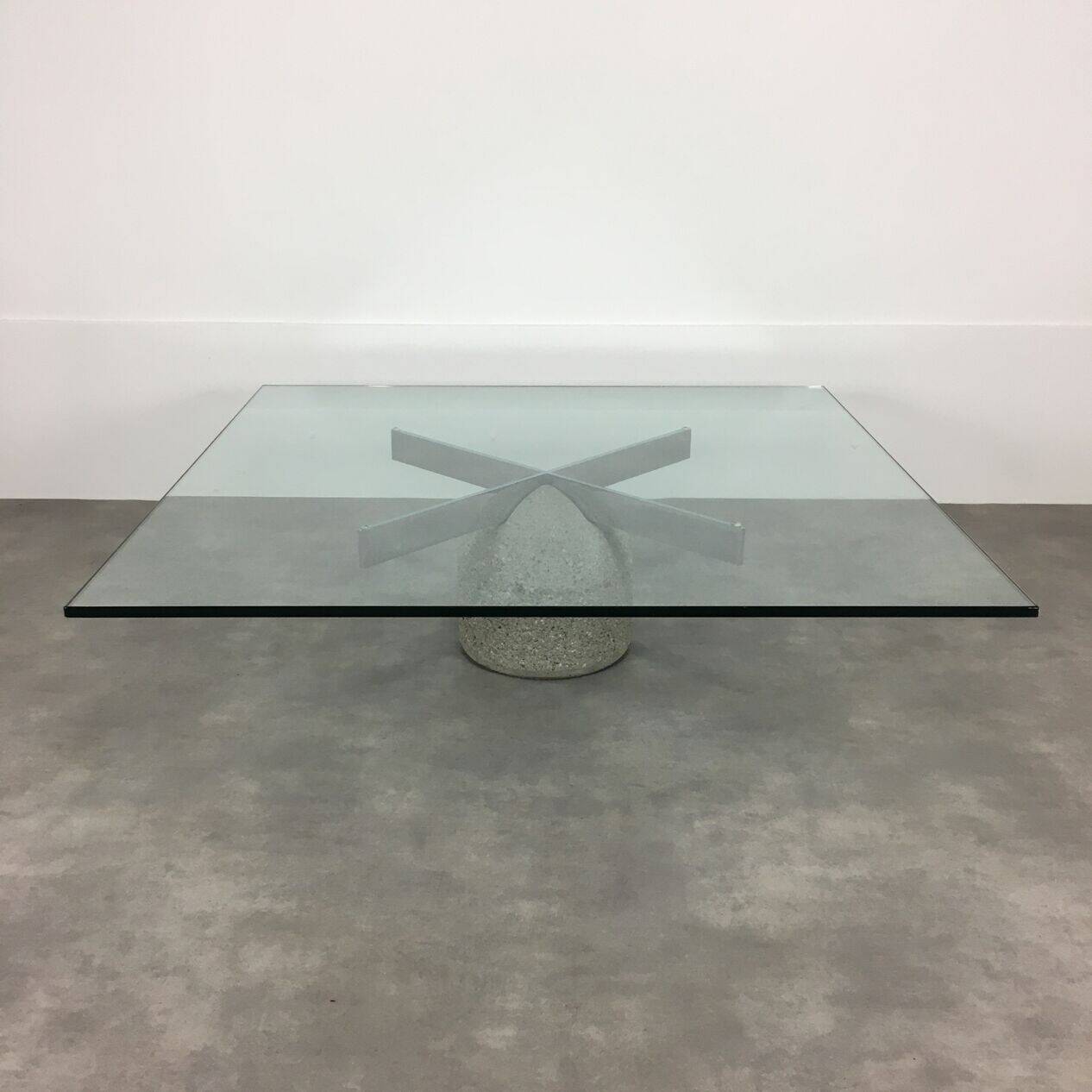 Paracarro coffee table by Giovanni Offredi for Saporiti, Italy 1970.
