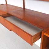 PS System Danish design teak wall system, 1960s