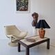 Fauteuil suédois pivotant vintage Nelo « Flight High » de Takashi Okamura,