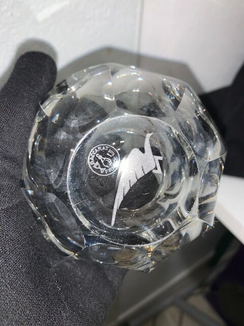 Cendrier en verre et cristal Baccarat