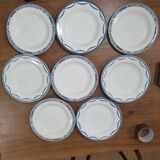 8 Terre de Fer semi-deep plates