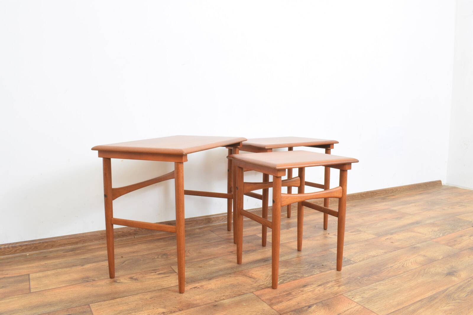 Mid-Century Danish Teak Nesting Tables, Set of 3