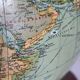 Vintage 1960 terrestrial globe JRO Verlag world map German - 35 cm