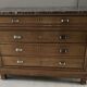 Commode vintage marbre gris