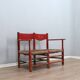 1930s Italian rustic wooden country chic bench