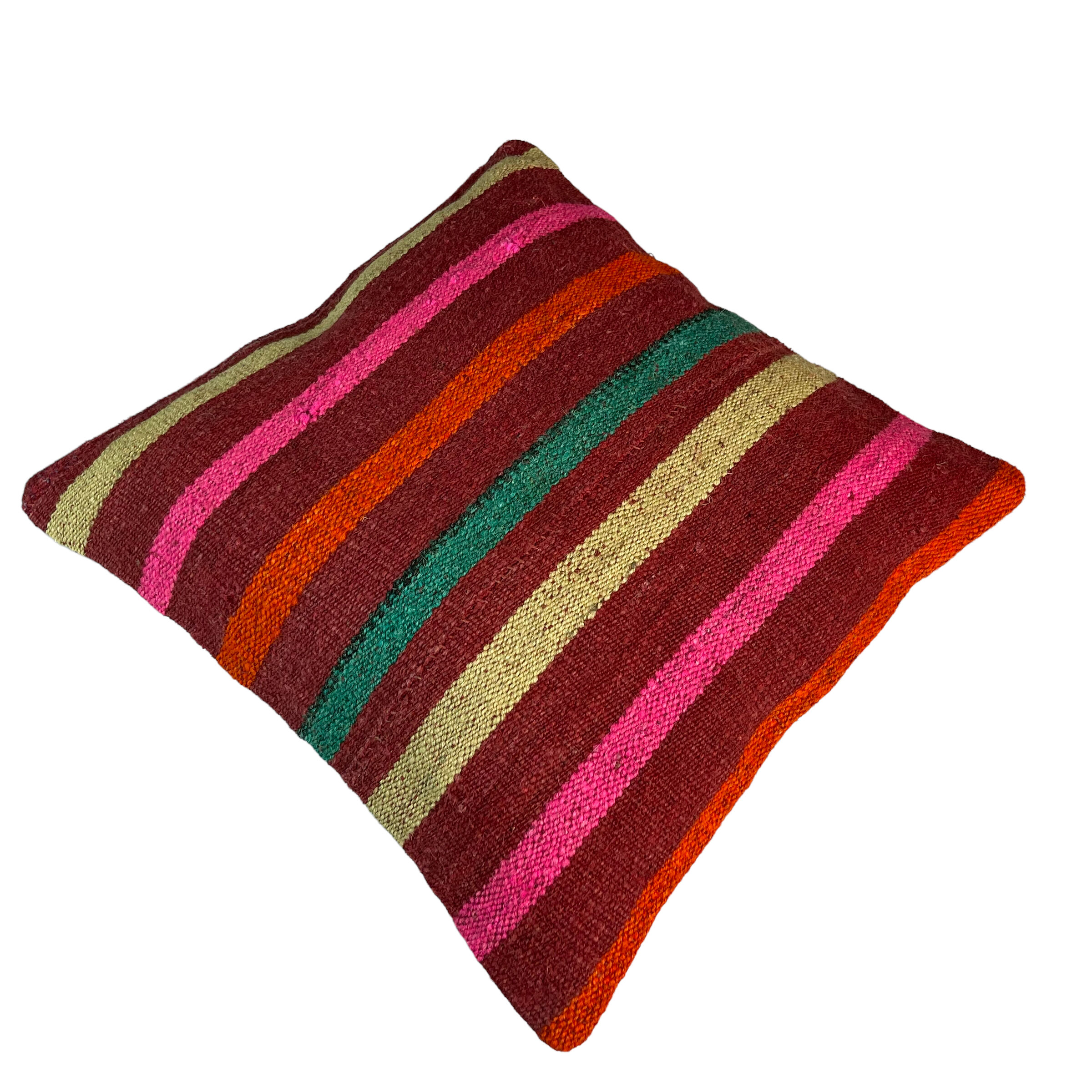 Vintage turkish kilim cushion cover, 40 x 40 cm