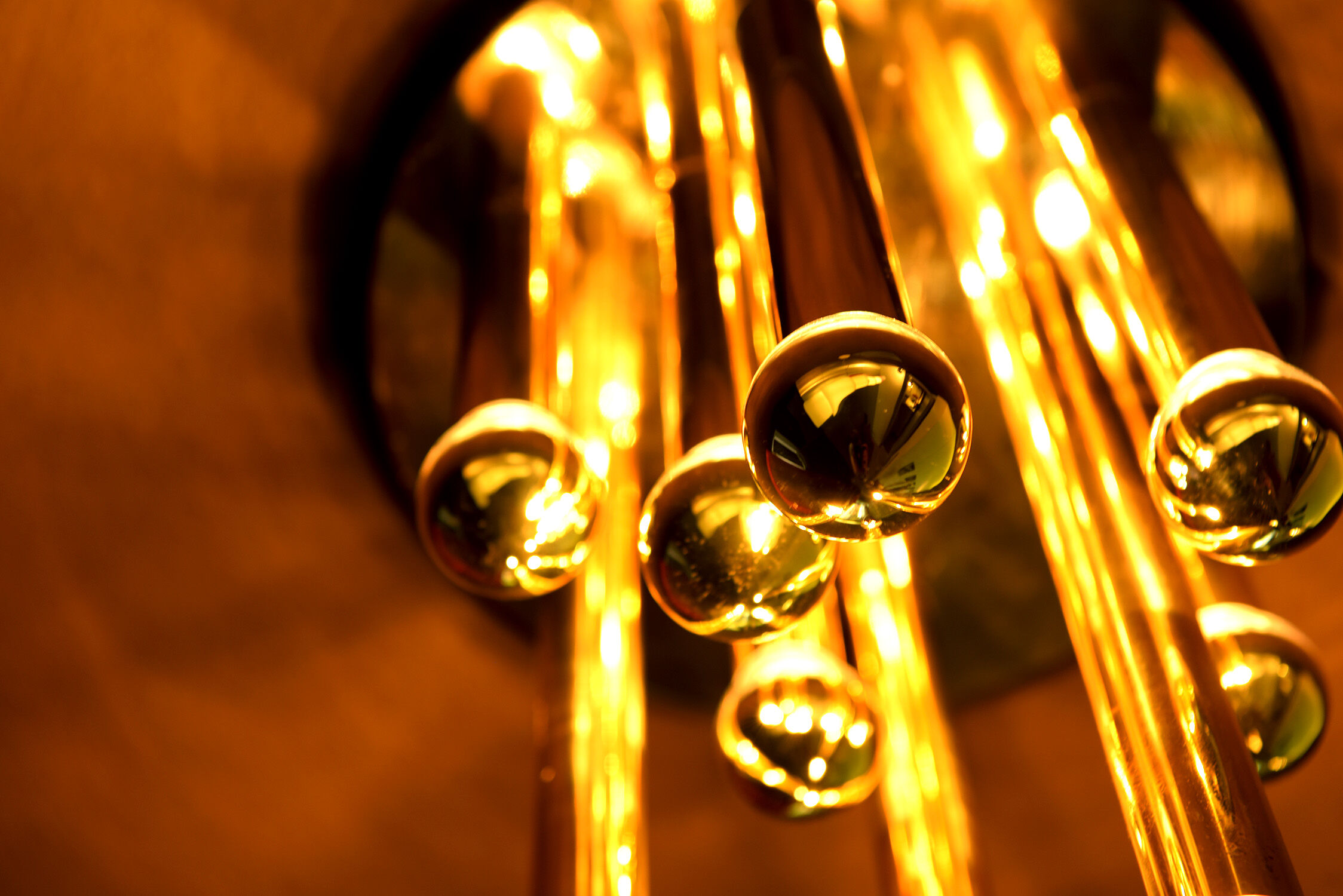 Brass plated Sciolari ceiling/wall lamp