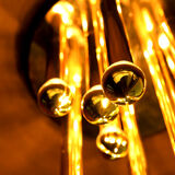 Brass plated Sciolari ceiling/wall lamp