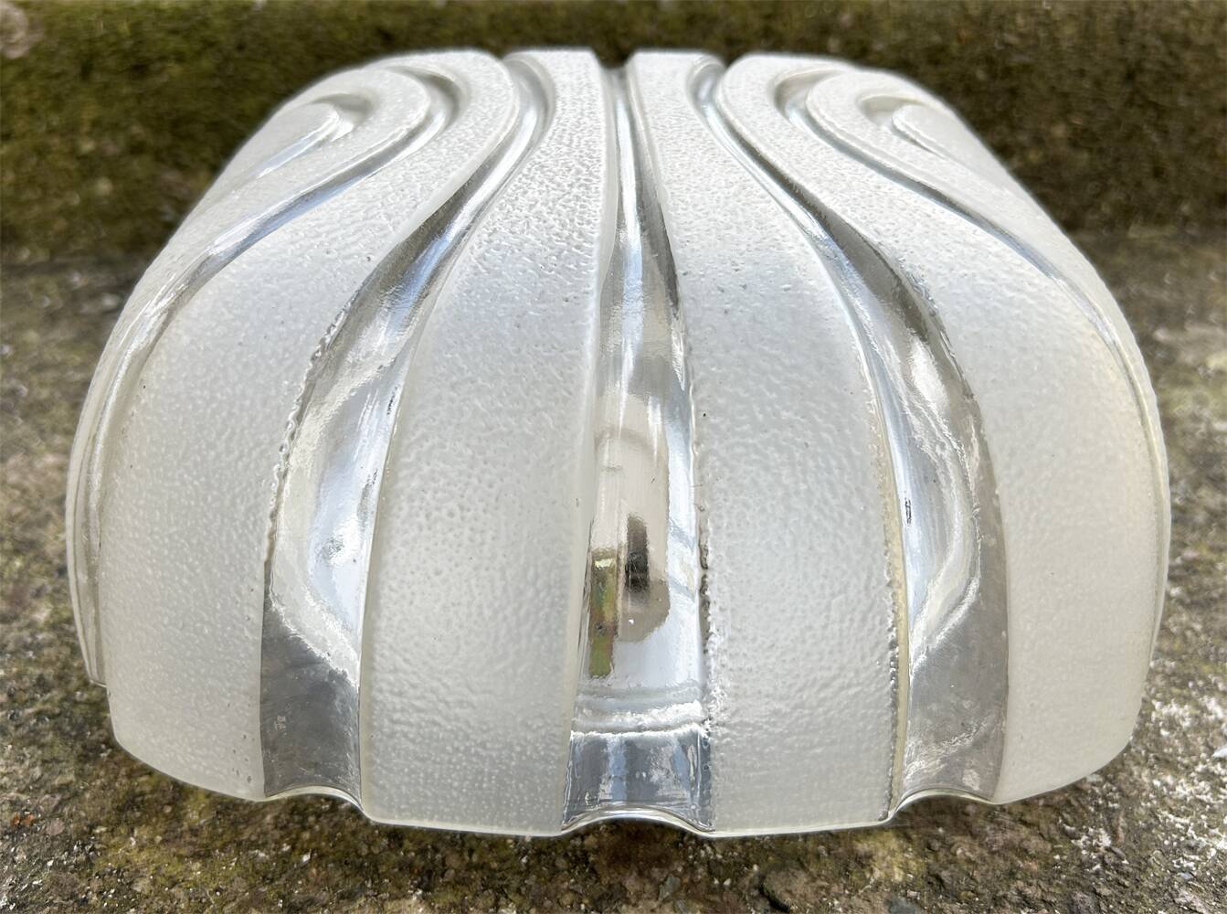 Pair of wall ceiling lights, murano glass, vintage Staff 70s