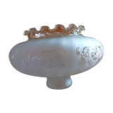 Frosted and smoked glass globe