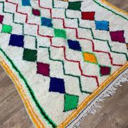 Tapis berbère marocain artisanal fait main 254 X 152 CM
