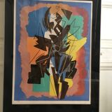 Danse espagnole Lithographie de l'artiste futuriste Gino SEVERINI