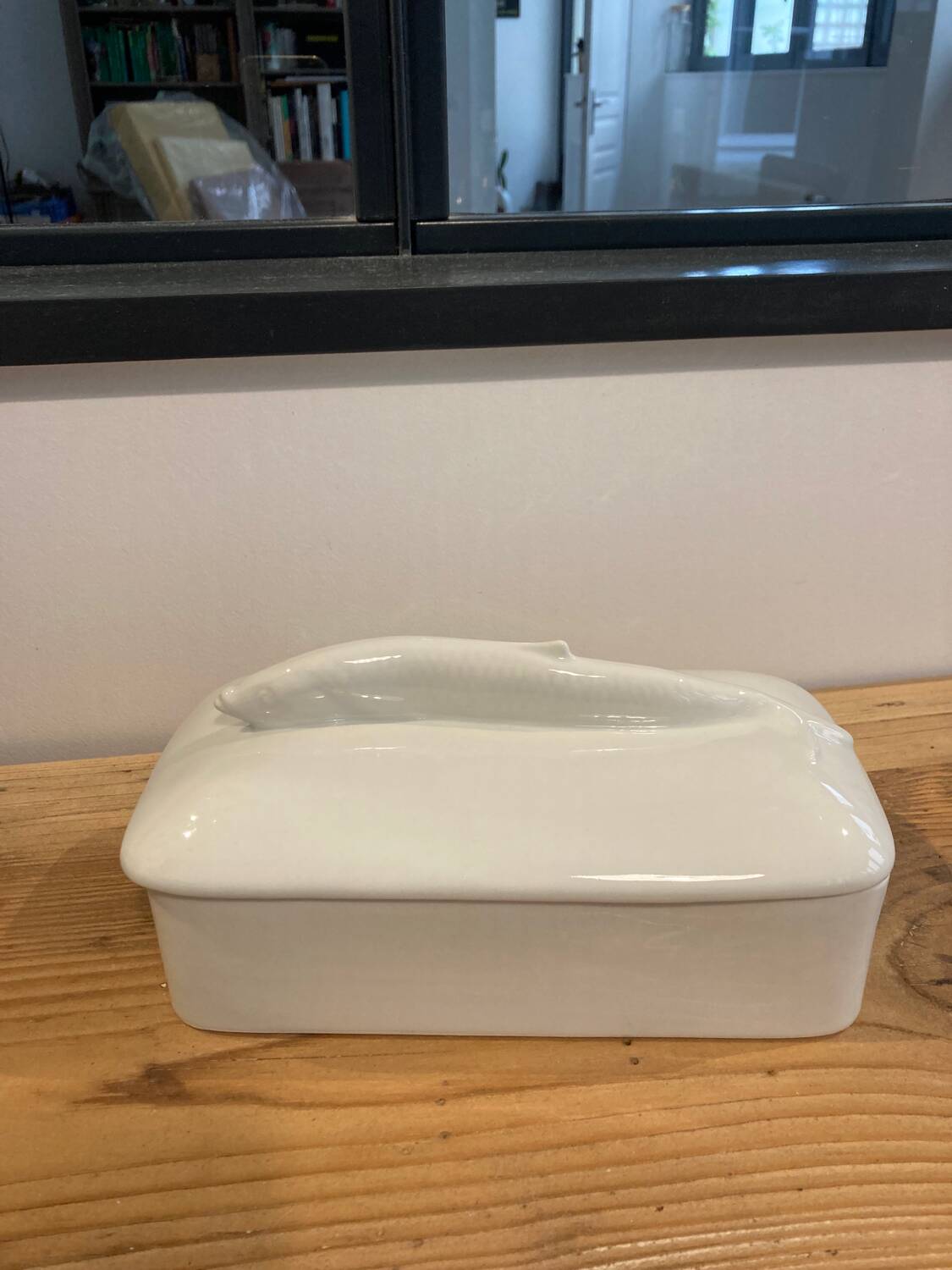 White porcelain fish terrine