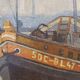 "Boats moored on the shore" Gerard Beutner, Art Deco, 1920s – Poland