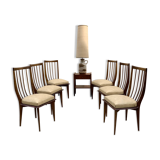 Set de 6 chaises inspiration scandinave 1960