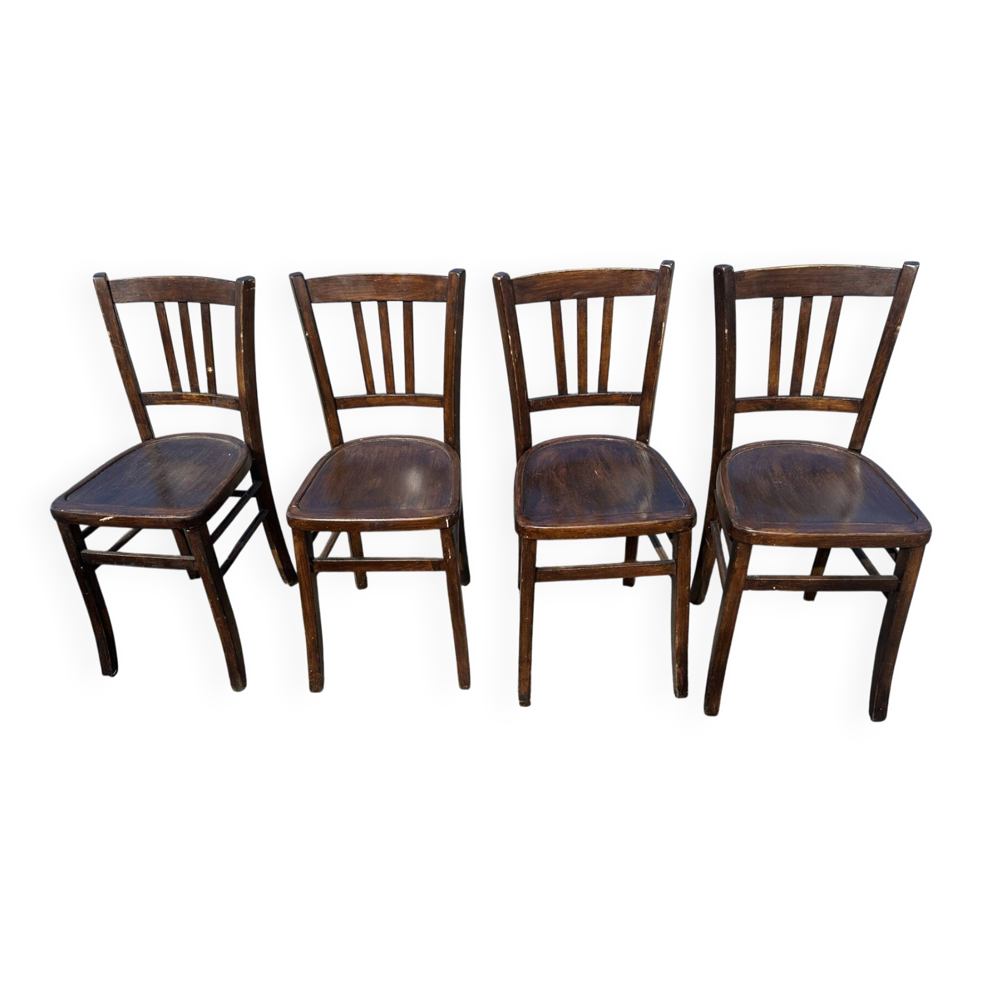 Lot de 4 chaises bistrot Luterna en bois