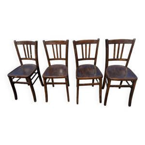 Lot de 4 chaises bistrot