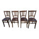 Lot de 4 chaises bistrot Luterna en bois
