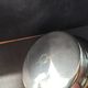 Vintage French silver-plated butter press, Coquillor style.
