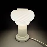 Mid Century Opaine Glass Table Lamp
