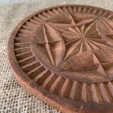 Carved wooden underside