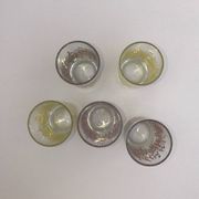Set of 5 antique glasses