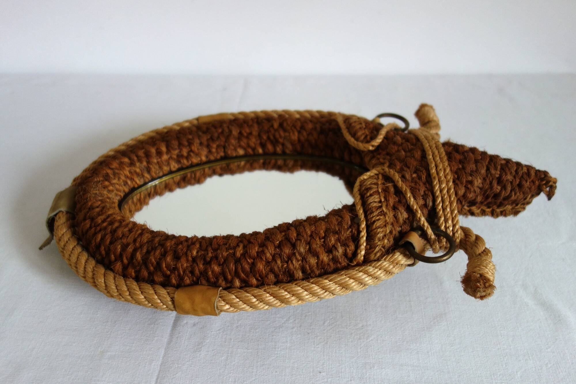 Old  rope mirror 50s/60s